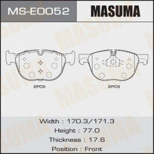 Колодки дисковые MASUMA, AN-4446K, P06049 front