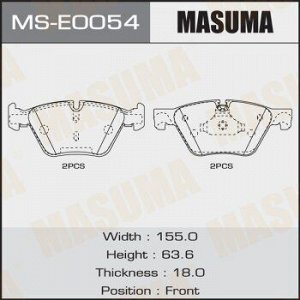 Колодки дисковые MASUMA, P06060 front