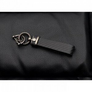 Брелок на ключи с кожаным, черным ремешком (с отверткой в комплекте)