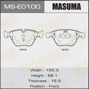 Колодки дисковые MASUMA, AN-7012K, P06055 front