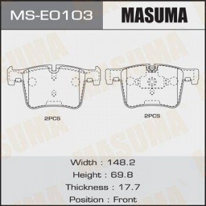 Колодки дисковые MASUMA, AN-4797K, P06075 front