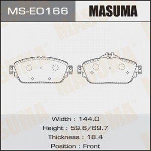 Колодки дисковые MASUMA, P50118 front