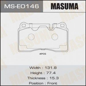 Колодки дисковые MASUMA, AN-4727K, P44018 front