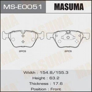 Колодки дисковые MASUMA, AN-4444K, P06040 front