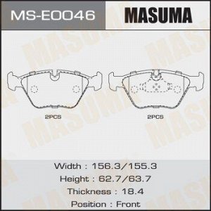 Колодки дисковые MASUMA, AN-4323K, P06065 front