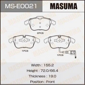 Колодки дисковые MASUMA, AN-4682WK, P85112 front