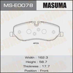 Колодки дисковые MASUMA, AN-4466K, P44014 front