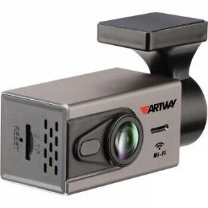 Видеорегистратор ARTWAY AV-410 FullHD, 2 Мп, 1920х1080, обзор 140°, экран 2.7", WiFi, 1 камера
