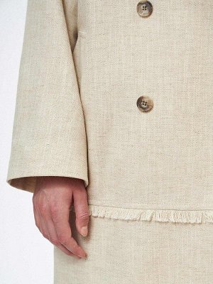 Удлиненный двубортный жакет - летнее пальто — красивый фасон и цвет