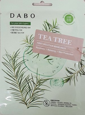 Тканевая маска для лица с экстрактом чайного дерева First Solution Mask Pack Tea Tree