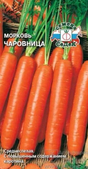 Морковь Чаровница /Седек/ 2г/ среднесп. 18-22см 100-120г