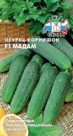 Огурец Мадам F1 /Седек/ 0,2г/  0,2г/ корниш. раннесп. пчелооп. 10-12см