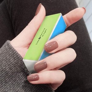 Баф для полировки ногтей, четырёхсторонний, 9 × 3,5 × 2,5 см, цвет МИКС