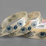 Лента атласная «Пионы»