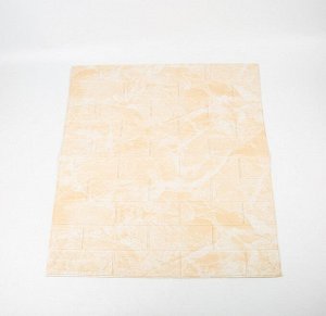 Самоклеющаяся панель для стен, водонепроницаемая, Кирпич Оникс, 70x77x0,4 см
