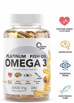 Омега 3 Optimum System Omega 3 Platinum Fish Oil - 180 капсул