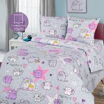 Мяу-Мяу (КПБ Бязь 1,5 сп подростковая с 1 нав. 70*70)