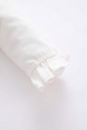 DEFACTO 3D футболка с длинными рукавами для маленьких девочек, вельветовое платье, комплект носков