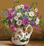 Картина рисование по номерам Цветы