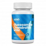 Хондропротектор для укрепления связок и суставов Glucosamine Chondroitin MSM, 90 таблеток (VPLAB, Core)