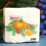 Салфетки Новый год  Гармония цвета 100л..&quot;Мандарин&quot; /40/