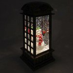Новогодний фонарик с LED Светильник декоративный с эффектом снега и подсветкой