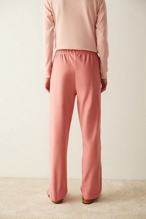 Розовые флисовые штаны