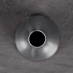 Насадка кондитерская «Трубочка», d=3 см, выход 1 см, нержавеющая сталь