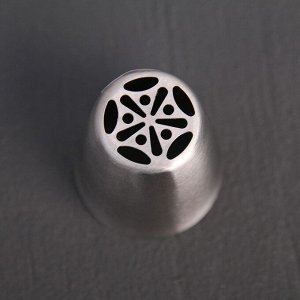 Насадка кондитерская «Цветок», d=3,5 см, выход 1,9 см, нержавеющая сталь