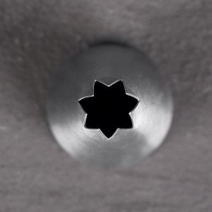 Насадка кондитерская «Открытая звезда», d=3 см, выход 1 см, нержавеющая сталь