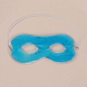 Гелевая маска для области вокруг глаз, 17 ? 7,5 см, цвет голубой