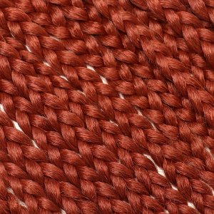 SIM-BRAIDS Афрокосы, 60 см, 18 прядей (CE), цвет тёмно-рыжий(#350)