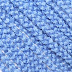 SIM-BRAIDS Афрокосы, 60 см, 18 прядей (CE), цвет голубой(#l-blue)