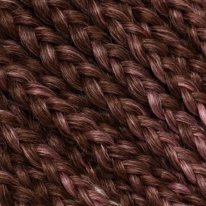 SIM-BRAIDS Афрокосы, 60 см, 18 прядей (CE), цвет каштановый/розовый(#FR-12)