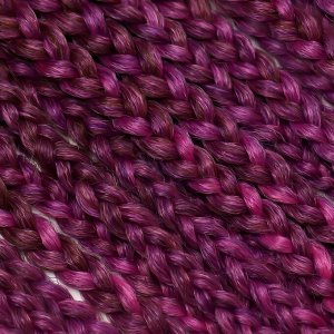 SIM-BRAIDS Афрокосы, 60 см, 18 прядей (CE), цвет русый/фиолетовый/розовый(#FR-36)