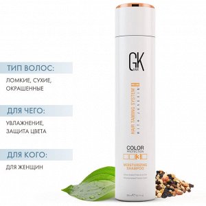 Глобал Кератин Шампунь увлажняющий с защитой цвета волос Moisturizing Shampoo Color Protection, 300 мл (Global Keratin, Шампуни и кондиционеры)