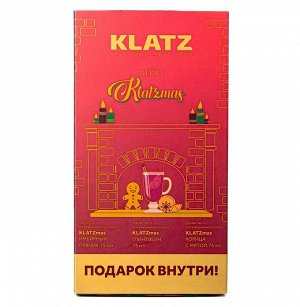 Клатц Набор зубных паст: зубная паста Корица с мятой 75 мл + зубная паста Имбирный пряник 75 мл + зубная паста Глинтвейн 75 мл + свеча 1 шт (Klatz, Рождественская серия)