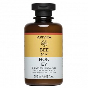 Апивита Гель для душа с мёдом и алоэ Bee My Honey, 250 мл (Apivita, Body)