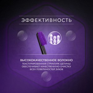 Рокс Зубная щётка "Black Edition" средняя, 1 шт. (R.O.C.S, Зубные щетки)