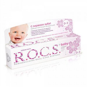 Рокс Зубная паста Для младенцев "Аромат липы" 45 гр (R.O.C.S., Baby 0-3 года)