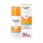 Эуцерин Солнцезащитный гель-крем для проблемной кожи лица SPF 50+, 50 мл (Eucerin, SUN Protection)