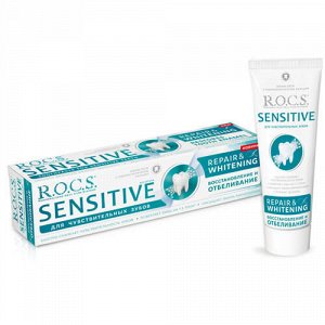Рокс Зубная паста SENSITIVE Восстановление и Отбеливание 94 гр (R.O.C.S, Для Взросл