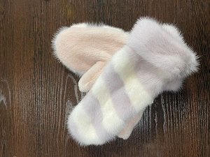 Italian style Варежки норка + бобр
