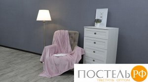 12884 Плед TexRepublic Deco Ромбики Фланель 1,5 сп. Розовый