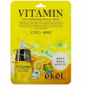 Ekel Essence mask vitamin Маска для лица тканевая с витаминами - 25мл