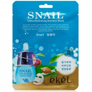 Ekel Mask Pack Snail Маска тканевая с улиточным муцином 25 гр