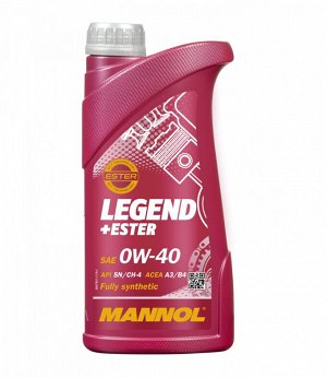 MANNOL 7901 LEGEND SAE0W/40 Синтетическое моторное масло с эстерами 1л. API SN/CF, ACEA A3/B3/B4