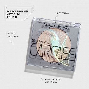 Influence Beauty Пудра компактная Skinvisible тон 01, фарфоровый