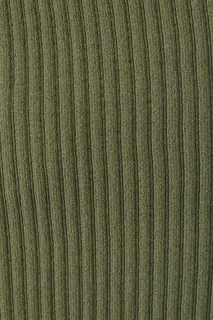 Addax OLIVE GREEN Бесшовная укороченная майка с квадратным воротником