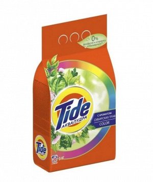 Стиральный порошок Tide Автомат АкваПудра Color с ароматом Сибирских трав (3 кг)
